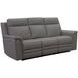 Harper Berlin Cement Leather Power Reclining Living Room Set