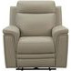 Harper Berlin Taupe Leather Power Recliner with Power Lumbar and USB Charging