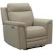 Harper Berlin Taupe Leather Power Recliner with Power Lumbar and USB Charging