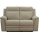 Harper Berlin Taupe Leather Power Reclining Living Room Set with Power Lumbar and USB Charging