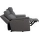 Harper Berlin Cement Leather 64" Power Reclining Loveseat with Power Lumbar and USB Charging