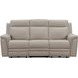Harper Berlin Cream Leather 85" Power Reclining Sofa with Power Lumbar and USB Charging