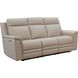 Harper Berlin Cream Leather 85" Power Reclining Sofa with Power Lumbar and USB Charging