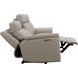 Harper Berlin Cream Leather 85" Power Reclining Sofa with Power Lumbar and USB Charging