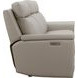 Harper Berlin Cream Leather 85" Power Reclining Sofa with Power Lumbar and USB Charging