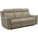 Harper Berlin Taupe Leather Power Reclining Living Room Set with Power Lumbar and USB Charging