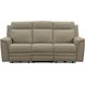 Harper Berlin Taupe Leather Power Reclining Living Room Set with Power Lumbar and USB Charging