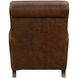 Harrington Clifton Chocolate Leather Push Thru The Arms Recliner