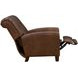 Harrington Clifton Chocolate Leather Push Thru The Arms Recliner