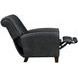 Harrington Clifton Gray Leather Push Thru The Arms Recliner
