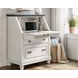 Hartford White Drop-Lid Secretary Desk