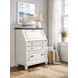 Hartford White Drop-Lid Secretary Desk