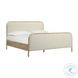 Hatia Natural Beige Basketweave King Panel Bed 