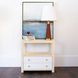 Hattie Matte White Lacquer Rectangular 2 Drawer Side Table