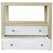 Hattie Matte White Lacquer Rectangular 2 Drawer Side Table