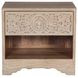 Haveli Whitewash 1 Drawer Nightstand