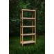 Hawthorn Brown Etagere 4 Glass Shelves