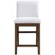 Canton White Upholstered Back Counter Height Chair Set of 2