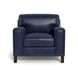 Halwyn Navy Leather Living Room Set