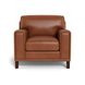Halwyn Nutmeg Leather Upholstered Accent Chair