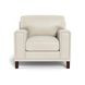 Halwyn Vanilla Leather Upholstered Accent Chair