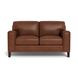Halwyn Pecan Leather 65" Loveseat