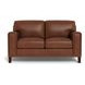 Halwyn Pecan Leather 65" Loveseat
