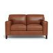 Halwyn Nutmeg Leather 65" Loveseat