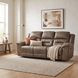 Hazen Brown Double Reclining Sofa