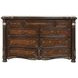 Bella Notte Brown Upholstered Sleigh Bedroom Set with USB Charging