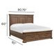 Callisto Bourbon Brown California King Storage Panel Bed