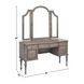 Highland Brown Bedroom Vanity with Mirror and Bench
