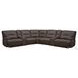 Victor Chocolate Performance Fabric 7 Piece Modular Power Reclining Sectional