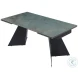 Helen Matte Green Extendable Dining Table