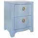 Helena Light Blue Rectangular 2 Drawer Side Table