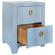 Helena Light Blue Rectangular 2 Drawer Side Table