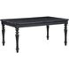 Odessa Black 66" Extendable Rectangular Dining Table