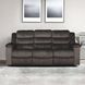 Willow Brown 86" Sofa with Dual Recliner
