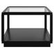 Glaze Onyx Rectangular Glass Top Occassional Table Set