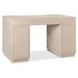 Marlowe Polished Limestone Leather 50" Executive Desk