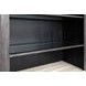 Plum Creek Ravenwood Black and White 2 Glass Door Display Cabinet with LED