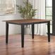Joplin Walnut and Ebony 62" Extendable Rectangular Dining Table
