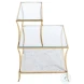 Hirsch Royale Leaf And Specked White Marble Side Table
