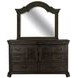 Bellamy Peppercorn 8 Drawer Dresser with Arched Mirror