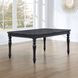 Odessa Black 66" Extendable Rectangular Dining Table