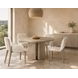 Loggia Aria and White 3 Door Travertine Top Buffet