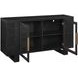 Reid Black 2 Door Server with USB Charging