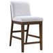 Canton White Upholstered Back Counter Height Chair Set of 2