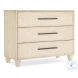 Amberwood Textured Cream 3 Drawer Chest