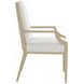 Eave Sundrenched Oak and White Upholstered Arm Chair